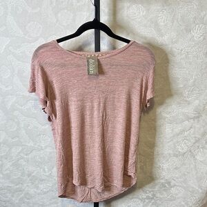 Dolan Women's Light Pink Short Sleeve Top